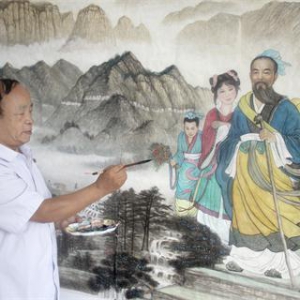 张秀祥完成中国画《医祖扁鹊在内丘》创作任务