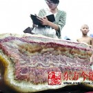 肉色鲜艳 郑州“天下第一猪肉石”标价88万